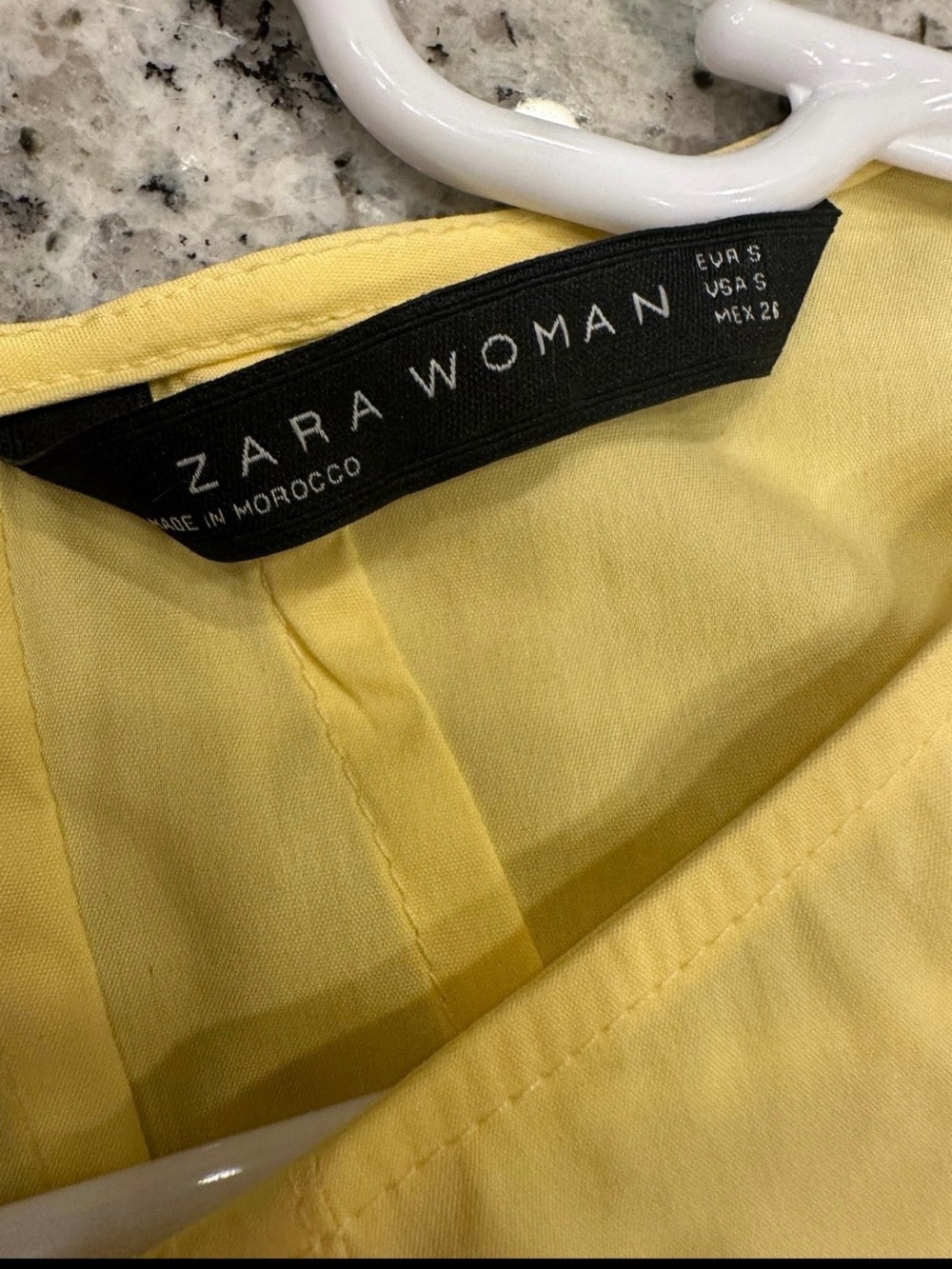 Zara Woman Yellow Pleated Sleeveless Round Neck Tunic Blouse S - Picture 6 of 9